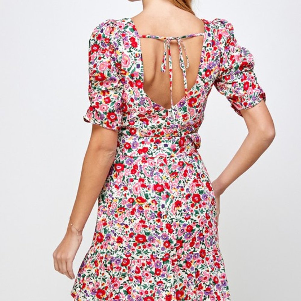 Sweetheart Floral Print Dress - Picture 10 of 13
